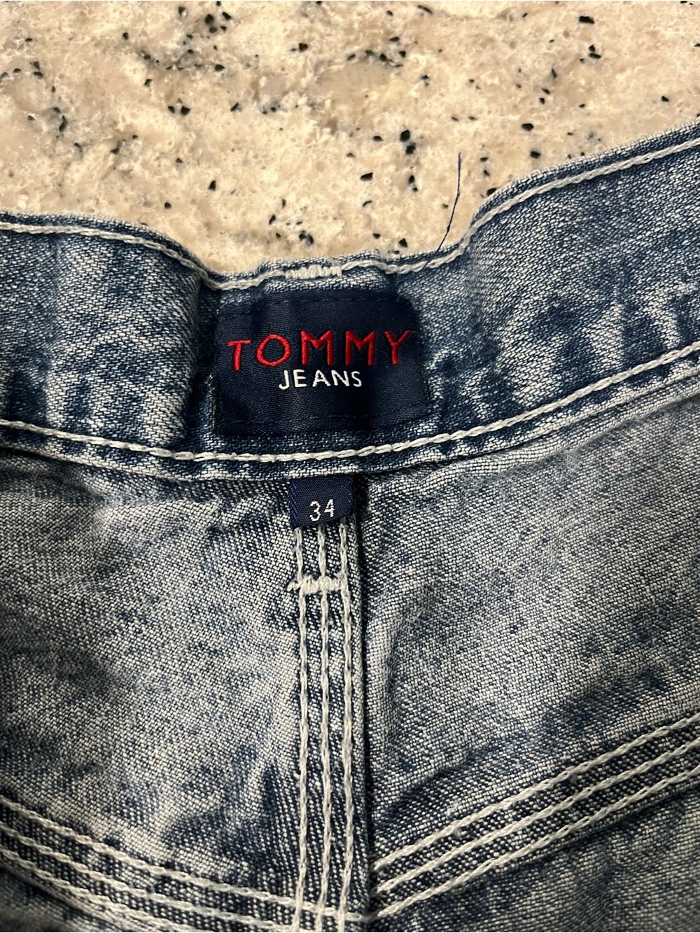 Vintage Tommy Hilfiger Men’s Washed Blue Relaxed Carpenter Jeans - Picture 11 of 11